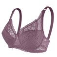 thumbnail image 3 of Lace , Push Up  Adjustable Shoulder Straps Gathered Full Coverage Deep V  For Everyday Wear Purple,Black,Skin Color,Blue, 3 of 6