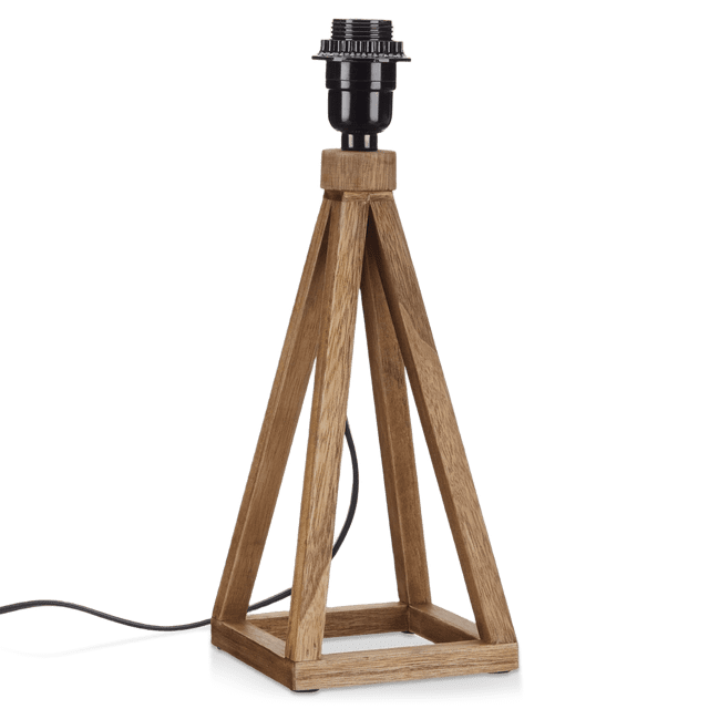 Bouclair Base de Lampe en Bois Naturel à Prisme