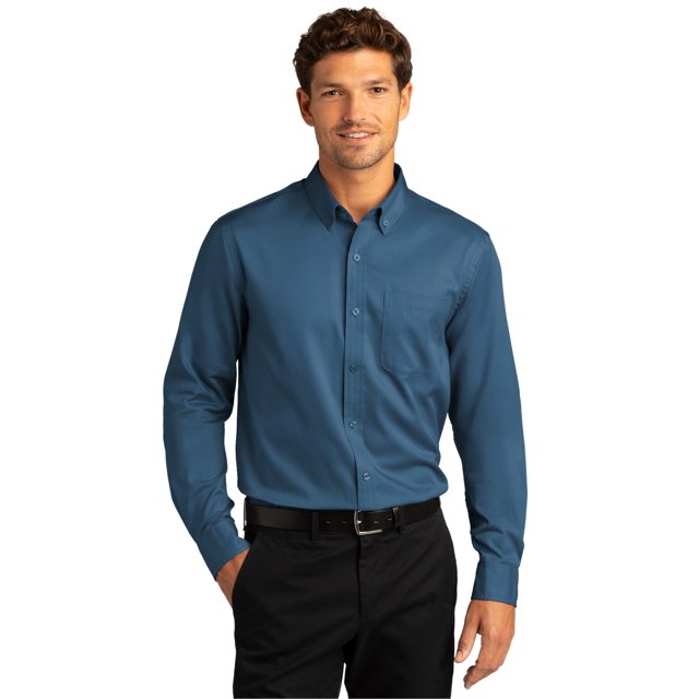 Port Authority Men's Long Sleeve SuperPro React Twill Shirt - W808