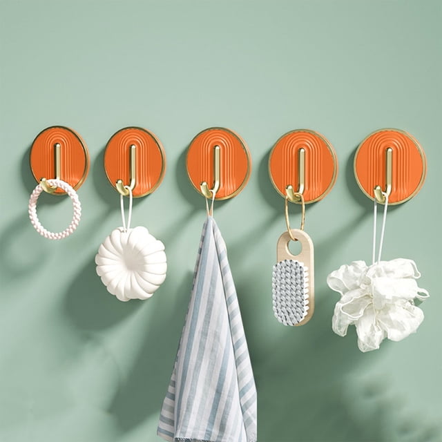 Deals of The Day Clearance! No Punch Green Dormitory Hooks, Wall-Mounted Jewelry Hangers, Bathroom Clothes Hooks, Multi-Purpose Storage Racks for Bathroom and Kitchen