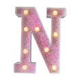 thumbnail image 3 of JilgTeok 1 Packs Colorful Light Up Letters LED Letter Lights for Proposal Statement Birthday Party Wedding Home Bar Decoration Scene Decorative Light Clearance, 3 of 3