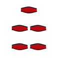 thumbnail image 2 of QualitChoice Housse de Sangle Rembourrée Ceinture de Protection pour Plongée Lunettes de Natation Sports Nautiques Coussin pour Extérieur sous-Marin Rouge 5Set, 2 of 6