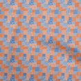 thumbnail image 1 of oneOone Velvet Orange Fabric Mix Ikat Sewing Material Print Fabric By The Yard 58 Inch Wide, 1 of 4