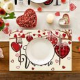 thumbnail image 4 of Wooowa Valentine's Day Printed Placemat 11.8x17.7 Inches - Heat-Resistant Table Decor for Kitchen, Home & Holiday Parties, 4 of 6