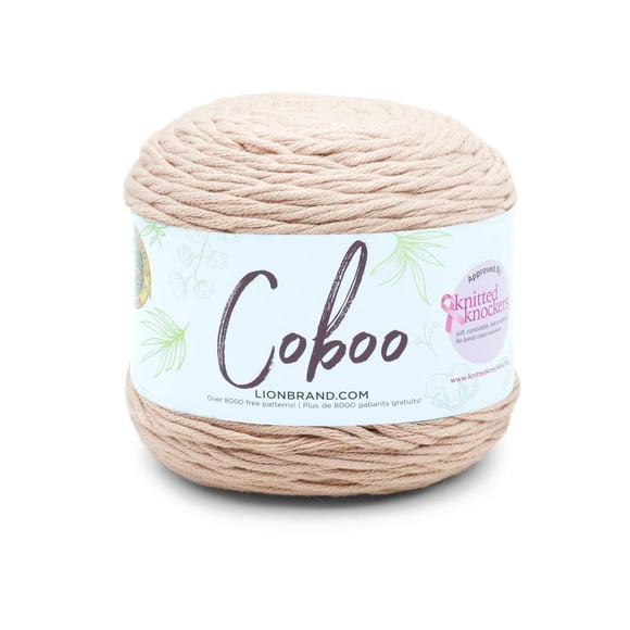 Fil Lion Brand Coboo® Tannée Fil de Coton Bambou #3 léger/ DK 100g/ 212m
