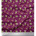 thumbnail image 1 of Soimoi Cotton Poplin Fabric Leaves,Watermelon & Rabbit Kids Print Fabric by The Yard 42 Inch Wide, 1 of 3