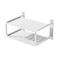 thumbnail image 4 of simhoa 2 Layers Projector Shelf Wall Mount Aluminum for Office TV Boxes Living Room White, 4 of 8