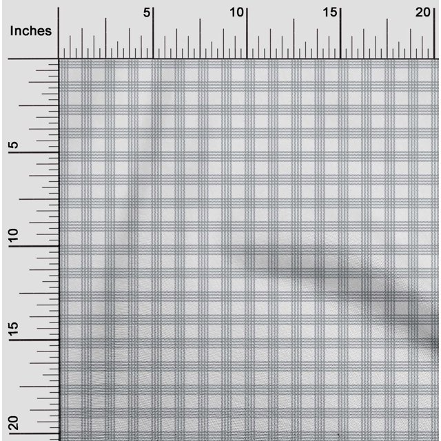 oneOone Viscose Chiffon Fabric Gingham Check Print Fabric BTY 42 Inch Wide