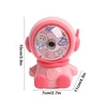 thumbnail image 3 of PEONAVET Plastic Pencil Sharpener Student Pencil Roller Pencil Sharpener Hand Crank Pencil Sharpener Kids Pencil Sharpener Learning Stationery Supplies, 3 of 6