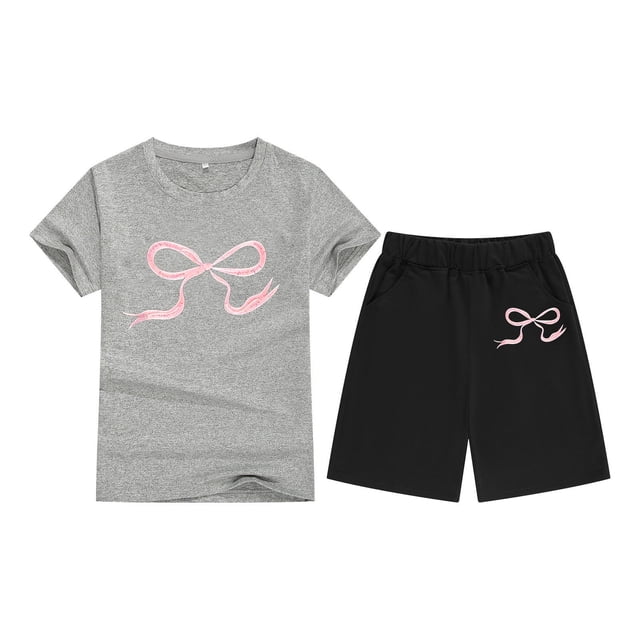 Swaddling Set Baby Boy Fall Clothes 3-6 Months Children's Short Sleeve Candy Color Comfortable Children's Round Neck T Shirt