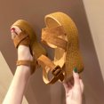 thumbnail image 2 of Leutsin Women Ankle Strap Summer Slide Sandals Platforms Wedges Shose, 2 of 9