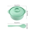 thumbnail image 3 of Vacemry Straw Soup Bowl With Lid And Spoon Microwave Safe, Mini Rice Bowl With Handles ForKidsKitchen Dining Home Daily Use, Durable Plastic Cute Little One Cereal Dish, 3 of 6