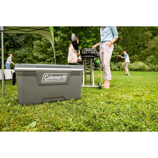 Coleman Classic Series 70-Quart Camping Cooler, Silver Ash Grey