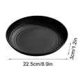 thumbnail image 3 of Iumwxz Plates Household Fruit Snack Plat Snack Garbage Plates Assiette Jetable Black Plastic Rollbacks on Essentials, 3 of 7