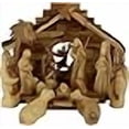 thumbnail image 3 of Marché de Terre Sainte Ensemble de Nativité en Bois d'Olivier - Style Moderne, 3 of 4