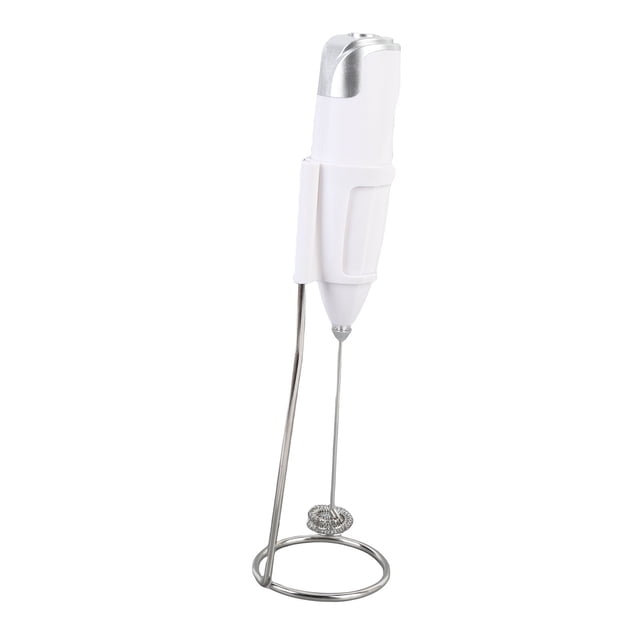 Milk Frother Wand, Battery Powered Versatile Multipurpose Use Portable Electric Foam Maker with Rugged Stand for Home and Restaurant AccessoriesBlack