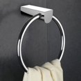 thumbnail image 2 of 7.09-in. W Round Stainless Steel Towel Ring In Chrome Color AI-3054, 2 of 3