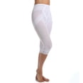 thumbnail image 1 of Women's Rago 6269 Shapette Capri Pant Liner with Contour Bands (White 4X), 1 of 4