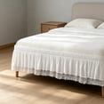 thumbnail image 4 of MTBLYS Elastic Pleated Bed Skirt Non-Slide Design Polyester Hotel Style Drooping Bed Skirt 1-Pack for Home Hotel Spring Mattress Use, 4 of 6