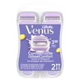 thumbnail image 3 of Gillette Venus ComfortGlide Touch of Vitamin E, Disposable Razor for Women, 3 Blades, Water-Activated Moisture Bars, 2ct, 3 of 15