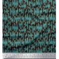 thumbnail image 1 of Soimoi Brown Heavy Satin Fabric Liquid Drip Abstract Decor Fabric Printed Yard 54 Inch Wide, 1 of 3
