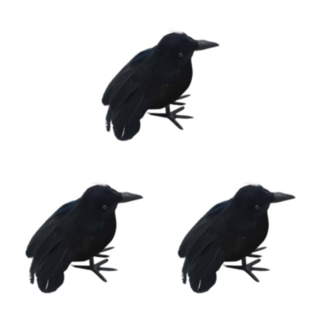 Shengyu Simulation Crow Animal Model - Halloween Party Decoration With Festive Ambiance Flying Crow 3Set