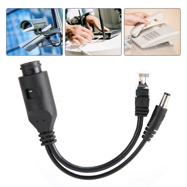 24v 24V Waterproof IP Camera Power Over Ethernet Adapter POE Cable Splitter Injector