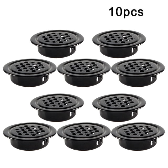 MYG 10X Cache-Grille Rond en Métal pour Armoire et Placard Ventilation Maison
