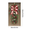 thumbnail image 3 of Christmas Door Cover for Front Door | Holiday Wall Hanging Decoration with Festive Pattern | Polyester Fabric Indoor Outdoor Decoration for Home Door Wall Tablecloth, 3 of 6