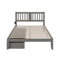 thumbnail image 4 of AFI Tahoe Queen Solid Wood Storage Bed with USB Turbo Charger in Gray, 4 of 9