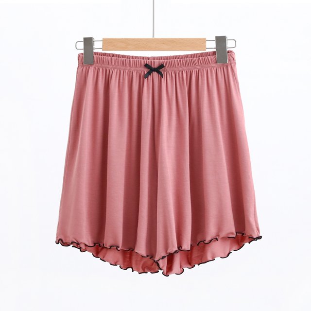 SDNall Womens Summer Wide Leg High Waist Outing Bandage Solid Short Pants