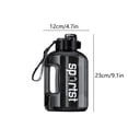 thumbnail image 3 of Gobelet d'Eau Grande Capacité, Bouteille d'Eau Transparente avec Poignée, Bouteille d'Eau d'Un Gallon avec Paille, Bouteilles d'Eau Sport Étanches, Grandes Cruches d'Eau Portatives, Contenant d'Un Gallon Réutilisable pour le Gym, la Randonnée en Plein Air, 3 of 8