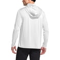 thumbnail image 3 of Bocqde UPF 50+ Sun Protection Hoodie Shirts for Men Solid Color Long Sleeve UV Protection Rash Guards with Mask Mens Lightweight Breathable Outdoor Fishing & Hiking Shirts, 3 of 5