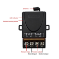 thumbnail image 4 of AC 220V 30A Relay Receiver 1CH Receiver for Garage Door Opener & Gate,1 x Wireless Control Switch,Black, 4 of 8
