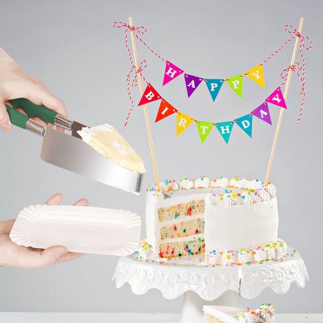 Stainless Steel Cake Cutter and Server | Adjustable Dessert Slicer for Birthday Parties | Multi-Use Kitchen Tool for Pies, Bars, and Cakes | Ergonomic Handle for Easy Slicing