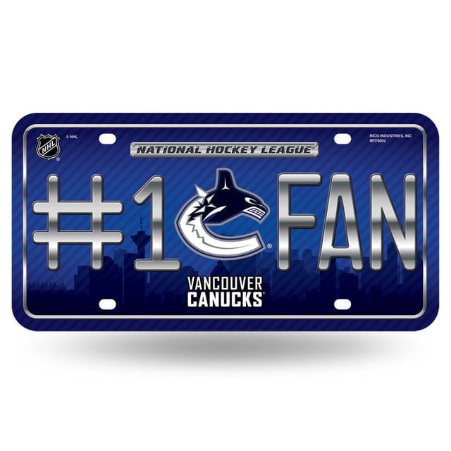 NHL Vancouver Canucks License Plate