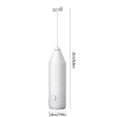 thumbnail image 3 of Hand Frother For Coffee With Oval Whisk 21 cm Plastic Milk Frother Maker Requires 2 AA Batteries, 3 of 8