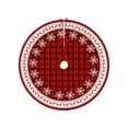 thumbnail image 1 of Christmas Tree Skirt Snowflake Reindeer Digital Christmas Tree Skirt Surround with Polyester Ornament Decoration Christmas Tree Decorations, 1 of 6