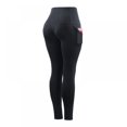 thumbnail image 2 of 2021 Pantalons de Yoga Sport Taille Haute pour Femmes Séchage Rapide Respirant Extensible Compression Raccourcis Bleu01, 2 of 7