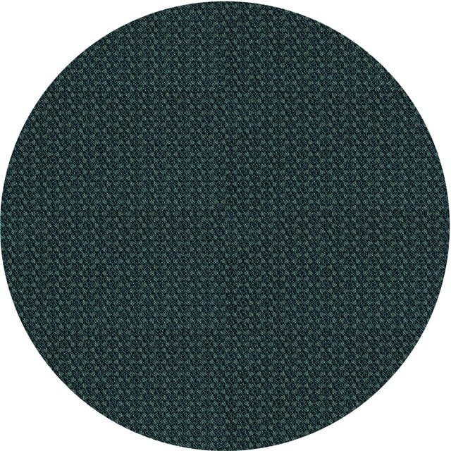 Ahgly Company Tapis de Zone Ronds d'Intérieur Lavables à la Machine, Transitionnels, Noir Nuit, 4 Pieds Rond