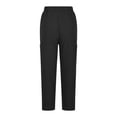 thumbnail image 4 of TIMIFIS Elastic Waist Pants For Women Summer Pants Casual Color Elastic Waist Linen Pockets Pants, 4 of 5