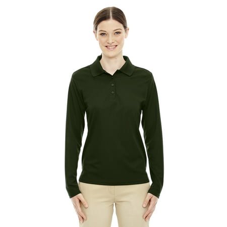 Ash City - Core 365 Polo Piqué à Manches Longues de Performance Sommet pour Dames