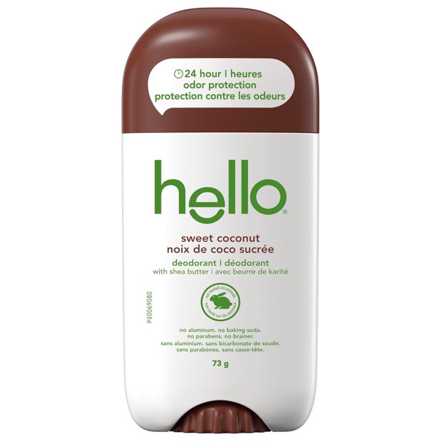 hello sweet coconut deodorant with shea butter