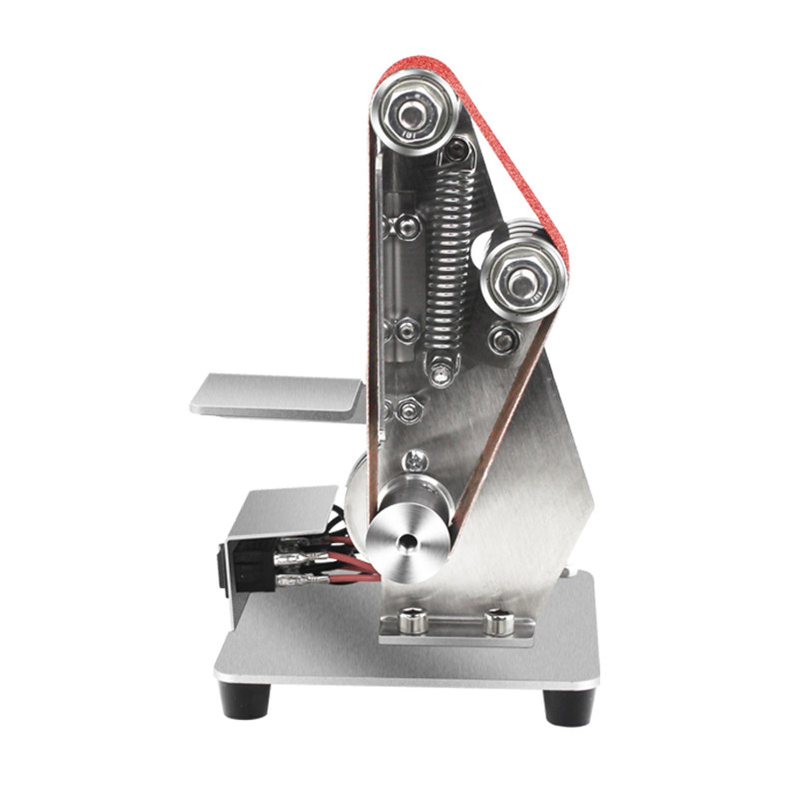 S SERENABLE Mini Ponceuse à Ceinture Machine de Polissage pour Couteaux Bricolage Menuiserie