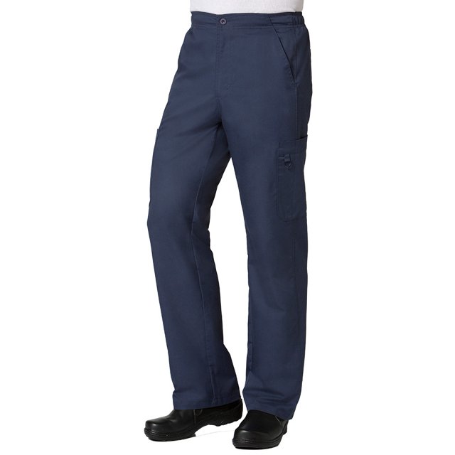 Maevn Uniforms Men's Half-Elastic Drawstring Waist Cargo Scrub Pant
