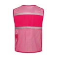 thumbnail image 3 of Reflective Mesh Safety Vest for Men Women with Big Pockets and Zipper Front High Visibility Brathable Vest Hi Vis Construction Work Vest, 3 of 4