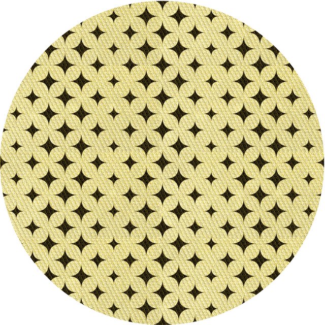 Ahgly Company Tapis d'Intérieur Lavable en Machine Carré Transitionnel Jaune Soleil, 3 Pieds Carré