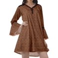 thumbnail image 3 of Moomaya Robes de Plage Imprimées Femmes Robe Aguichant Robes Mini Brodées pour Femmes, 3 of 4