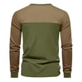 thumbnail image 4 of AherBiu Chemises à Boutons à Manches Longues pour Hommes Ajustées Légères Chandail Mode Décontracté Extensible T-Shirt à Boutons, 4 of 8