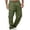Army Green, variant on CFLVAEK Big and Tall Men's Cargo Pants with Multi Pockets Elastic Waist Outdoor Workout Cargo Pant Solid Color Loose Wide Leg Pants for Gym Running Black M